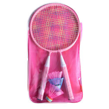 Kinder-Pink-Badminton-Schlägerset – Leichtes Eisenlegierung, 290g