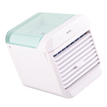 Mini Desktop Luftkühler Ventilator USB Betrieben, 3-Gang Blaues Luftbefeuchter