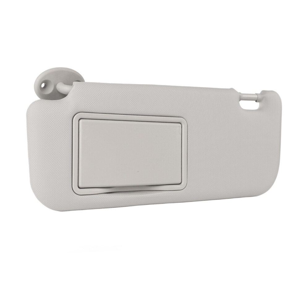 Car Sun Visor Left Driver Side Pvc 36X15x4cm With Vanity Mirror Gray 9471377648798