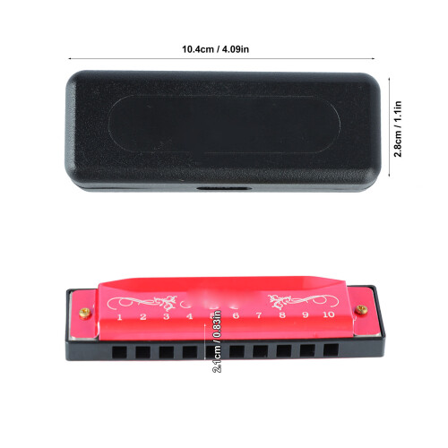 Versatile 10 Hole C Key Harmonica - Perfect Gift for Kids and Beginners 1
