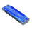10 Hole Harmonica in Blue, C Key, Professional Standard with Case 15