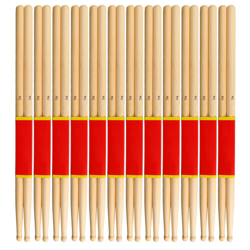 12 Pairs Maple Wood Drumsticks Lightweight for Practice & Performance 1