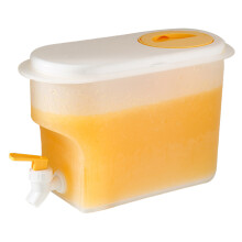 3.9L Plastic Cold Water Kettle with Faucet, White, 26x17x11.5cm