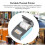 Compact Bluetooth 58mm Thermal Printer for Retail Use DC7.4V Coverless 4