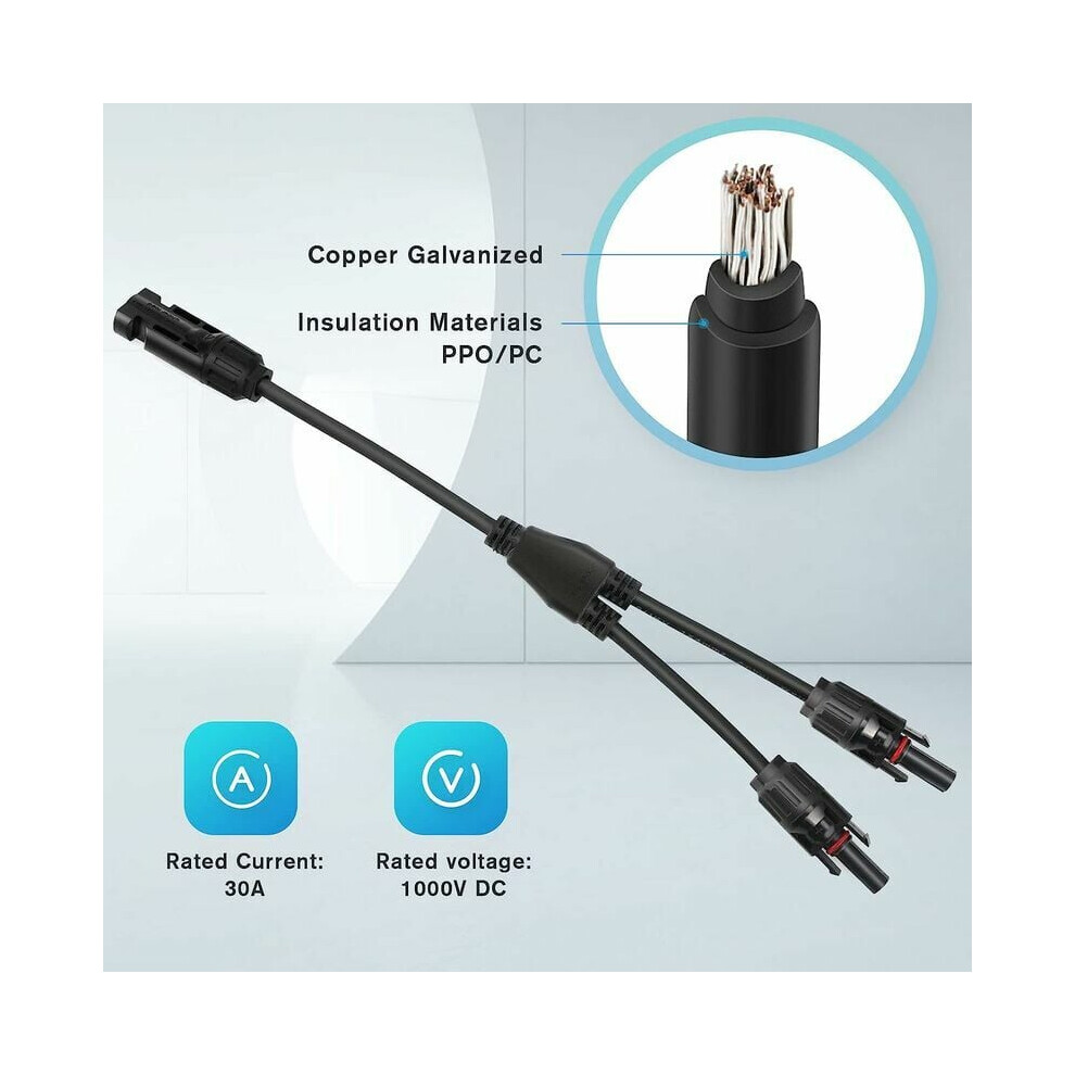 Innovative Solar Connectors, Branch Parallel Adapter For Seamless Solar Panel Integration, Y Branch Connector For Reliable Power Distribution, 9169997140999