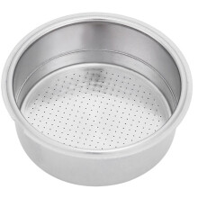 Dobbeltlags trykfilterkurv, kaffefilter i rustfrit stål sikrer ultrafin filtrering og genanvendeligt tilbehør til espressomaskine.