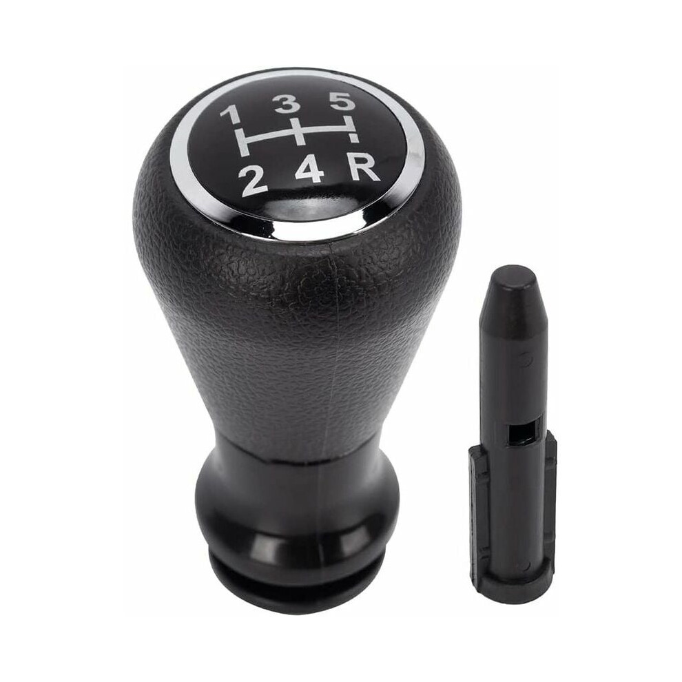 Shift Knob For Citroen Peugeot Models, Enhanced Shifting Experience Plastic Tone, Easy Installation Speed Manual Transmission Gear Black/Silver 9405630267167