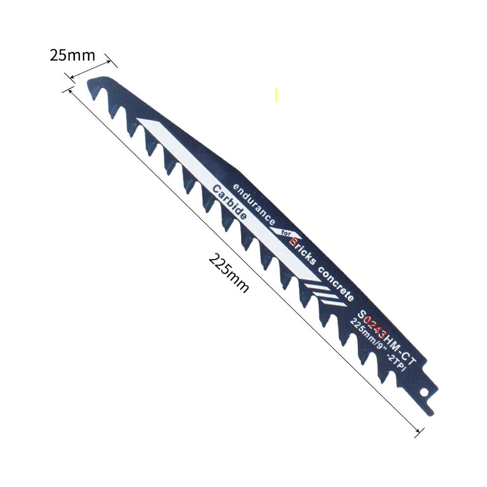 Demolition Saw Blade, Highly Abrasive Materials, Hcs Material Blade, Masonry Reciprocating Saw Blade For Universal Compatibility, Precision Cutting 9405630044485
