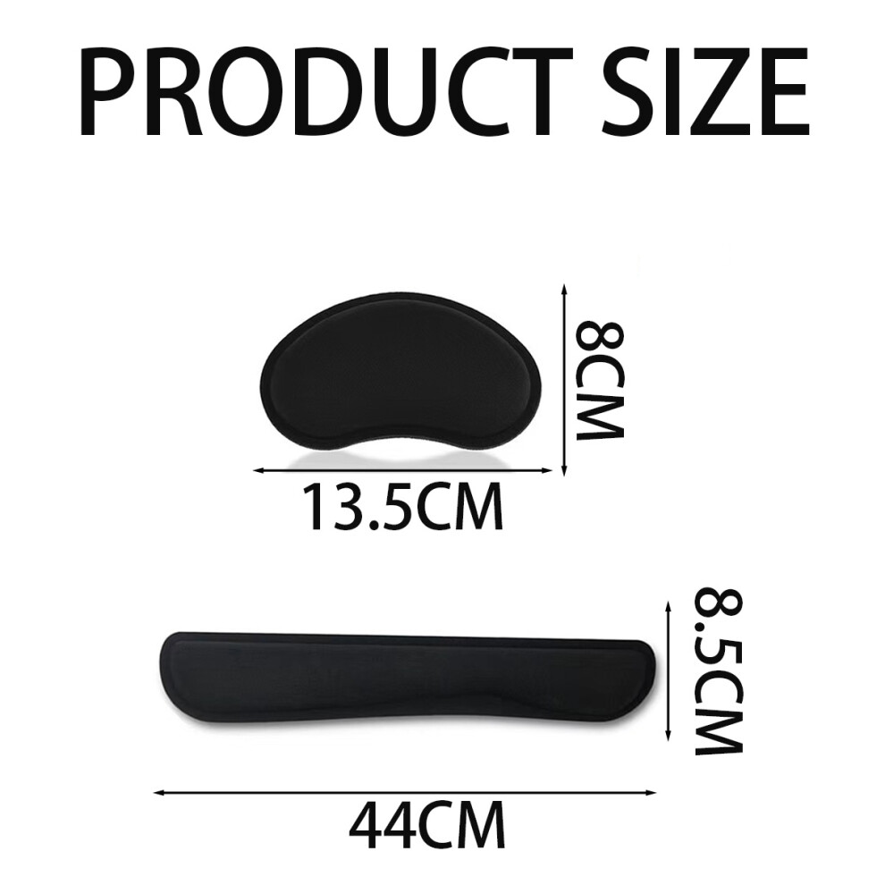 Ergonomic Comfort: Memory Foam Keyboard & Mouse Wrist Rests, Pain Relief & Non-Skid Bottom, Neutral Position Support For Office & Gaming 9169997141392