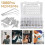 Machine Screws Assortment Hex Socket Head, Rust Resistance, Includes Nuts And Washers For Precision Machinery, Electronics And Communication 5
