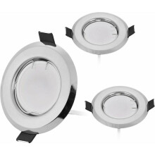 Slank panellampe for sømløs integrering, innfelt LED-lampe med valgbar fargetemperatur og dimbar LED-funksjonalitet, CRI90 lufttett