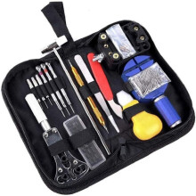 Kit de ferramentas avançado para relógios, ferramenta de precisão para reparo de relógios com bolsa de transporte, conjunto de ferramentas para