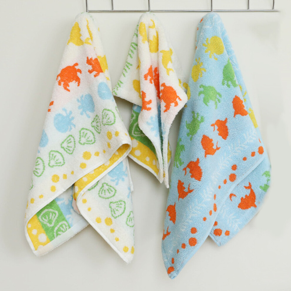 Farm Decor Full Pattern for Multi-purpose, Soft Terry Cotton Washcloths for Children Towels