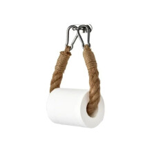 Vintage Dekoration Selvklæbende Kroge, Toiletpapirholder Stærk Hampereb Til Rustikt Boho Landhus, Unikt Design Og Håndværk Af Høj Kvalitet