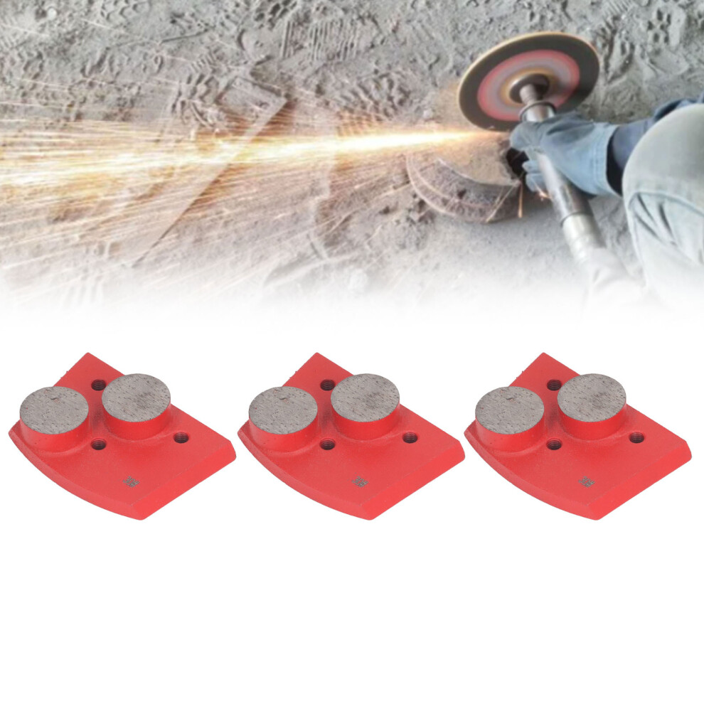 3Pcs Diamond Grinding Blocks For Cement & Concrete Floors 30 Grit Red 6931370123065