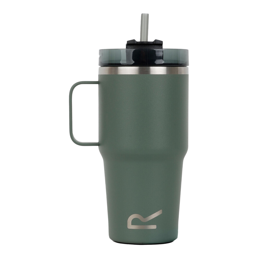 Rackhams Green Thermulate Insulated 600Ml Travel Mug - Sage - One Size - Sage - 100% Stainless Steel - Image 3