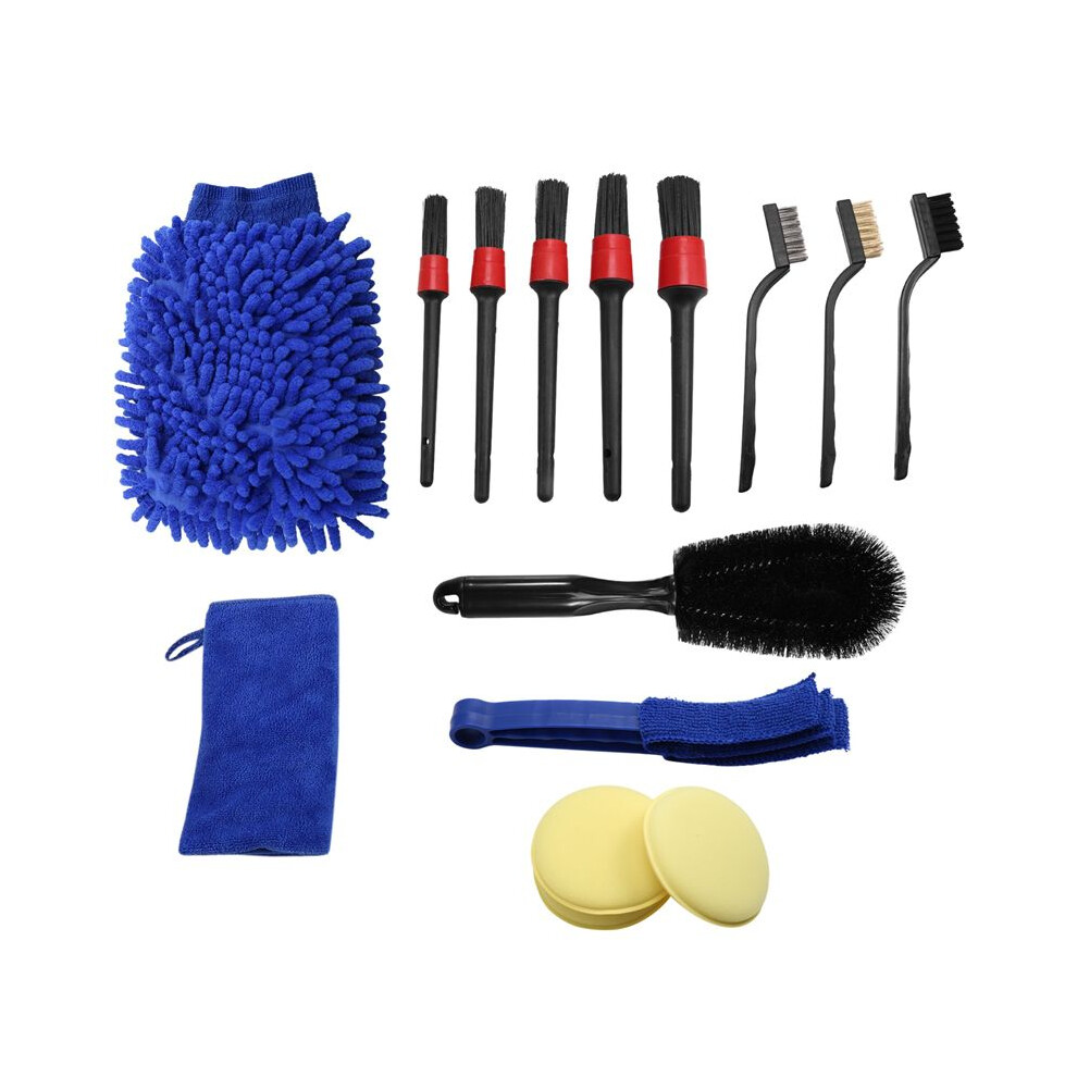 15 Pcs Car Detailing Brush Set,Car Interior Cleaning Kit Includes Detail Brushes, Wheel Brush, Wheel Tire Brush Kit 6031497066730