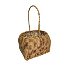 Vintage Wicker Storage Basket For Gardens, Decoratable With Fresh Dried Or Artificial Flowers Handmade With Exquisite Workmanship Breathable Suitable