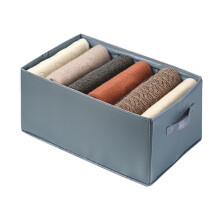 Wardrobe Storage Box Foldable Closet Organizers With Handles Premium Fabric Stackable Clothing Dividers Drawer Organizers For Clothing Reusable Organi