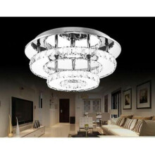 Charmerende krystalloftslampe, moderne lysekronebelysning med nem installation, ikke-flimrende lys til entré, gang, veranda, soveværelse, spisestue