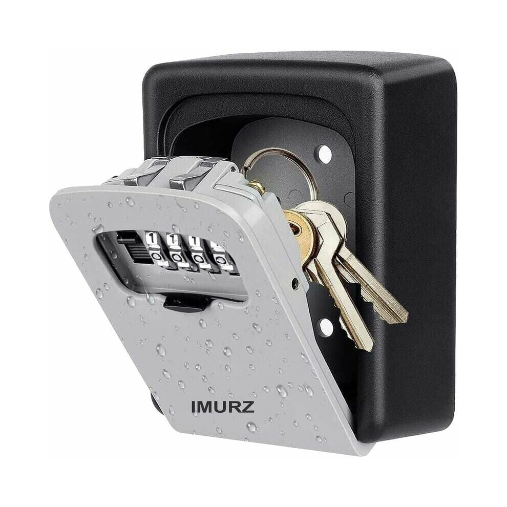 Heavy Duty Steel High Security Lock Box, Indoor Outdoor Use With Resettable Combination Lock, Zinc Alloy Construction, Keyless Entry Solution, Large 9405630601565