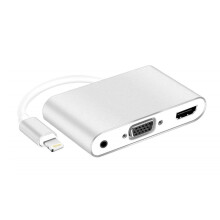 Thunderbolt 3 Multiport-Adapter, Typ-C-Hub für nahtlose HDMI 4K-Videoübertragung, USB 3.0, PD-Schnellladung, kompaktes Design für Reisen und