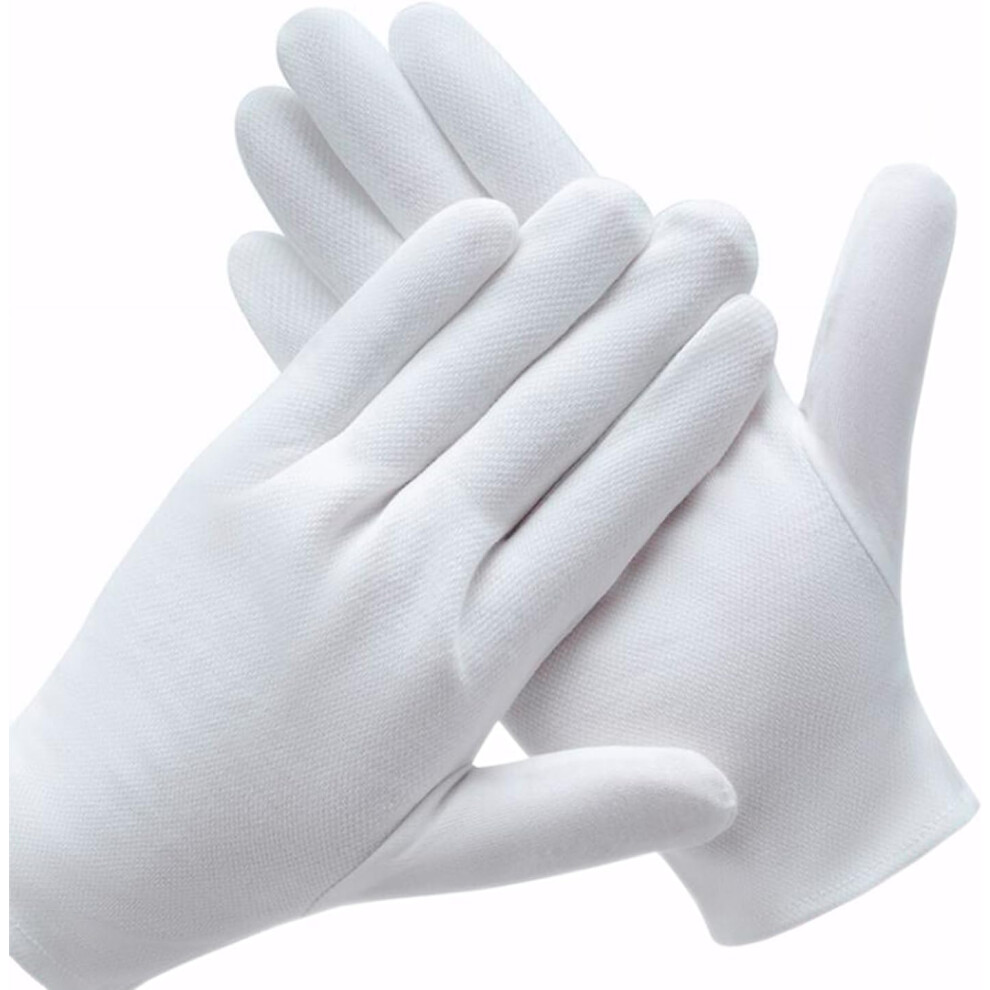 White Hand Spa Gloves For Eczema Hand Care, Eczema Hand Care Washable And Reusable Cotton Gloves Soft And Lightweight For Moisturizing Treatments And