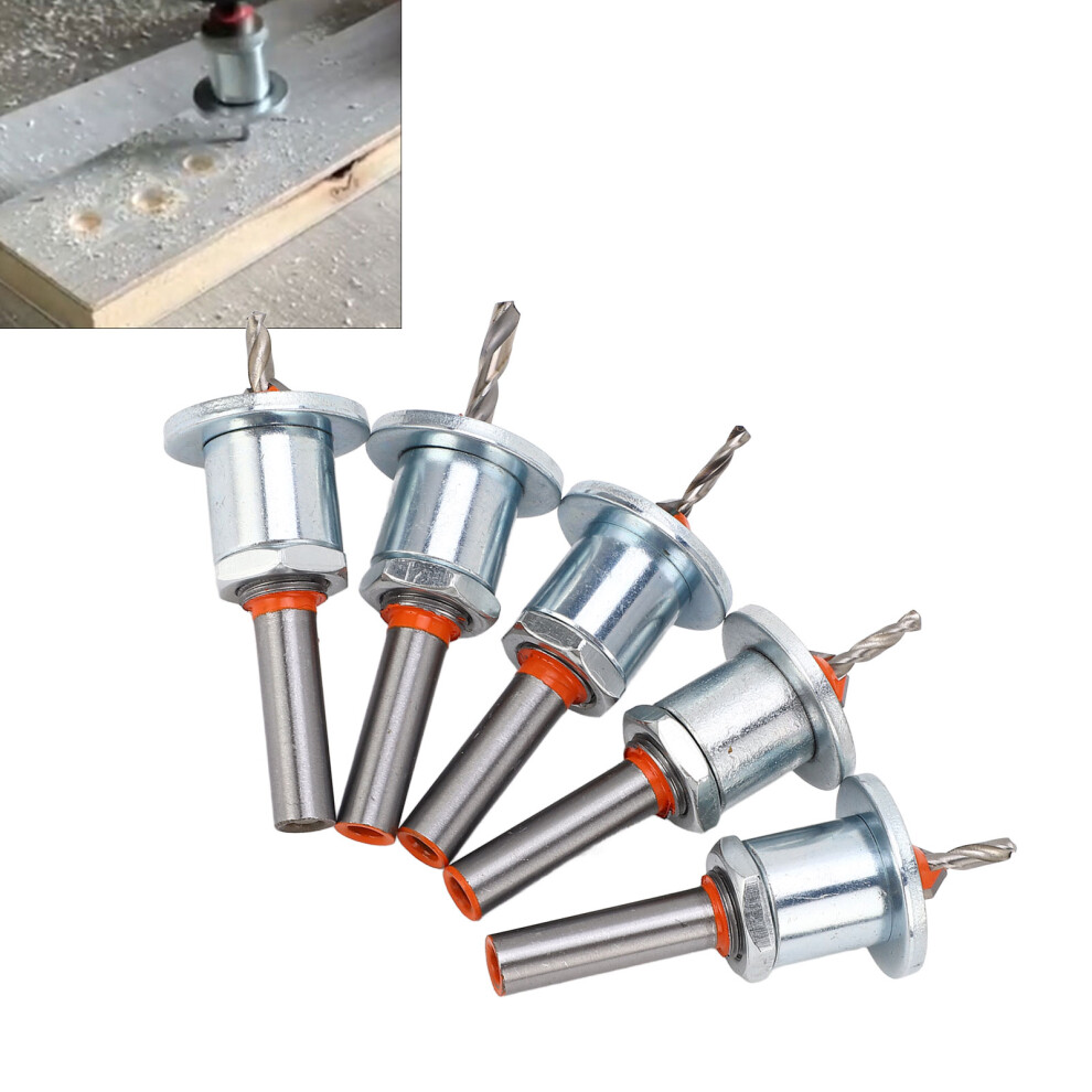 5Pcs Alloy Steel Tapered Countersink Drill Bits, Various Sizes 4911377748982