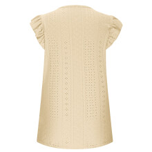 Damentaugliches Baumwoll-Top mit Cap Sleeve, Sommertop, Lässige Bluse, Gelb, M