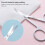 Ergonomic Fine Tip Eyebrow Scissors for Precise Trimming - Lightweight Design 4