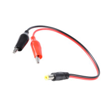 DC5.5x2.1mm Connectoren naar 2 Alligators Clip-mannelijk hoofd