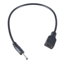 USB Female to 2.5x0.7mm Male Power Connectors Cable-Black