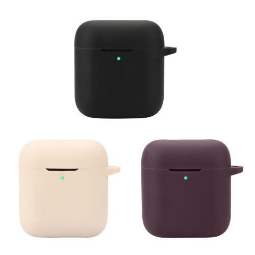 Soft Silicone Case Earphone Pouches Cover AntiScratch for-Black 1