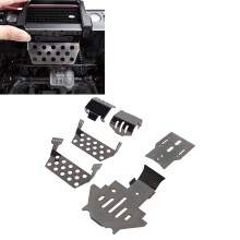 Stainless Steel Black RC Chassis Armor Set for Traxxas