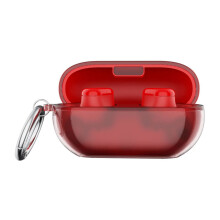 Siliconen hoesje voor knoppen met sleutelhanger Zachte-Rood