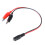 Flexibele 26cm acculaderkabel mannelijk-vrouwelijk hoofd 1