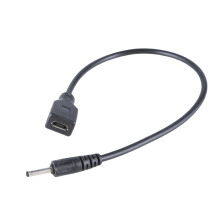 USB-verlengkabel vrouwelijk naar 2,5x0,7 mm mannelijke-Zwart