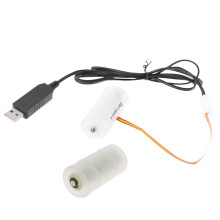 3V LR14 C batterij-eliminatoren USB-voedingskabel-1 meter