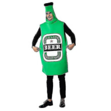 Unisex Mens Beer Bottle Costume Women Halloween Mascot Funny Office Hilarious Food