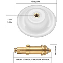 Bonde de lavabo élégante, bouchon de vidange réutilisable à clapet, bonde de lavabo avec âme en cuivre et revêtement en céramique,