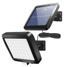 Solar Wall Lights Outdoor, Smart PIR Motion Sensor, Ultra Bright Porch Light With 56 LEDs, Separate Design & IP65 Waterproof For Patio Yard Deck