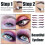 Επαναχρησιμοποιήσιμα αυτοκόλλητα eyeliner με γκλίτερ, αυτοκόλλητη ταινία γραμμής 2