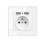 Έξυπνος διπλός φορτιστής USB, πρίζα AC110V-250V16A για συσκευές γενικής χρήσης, εύκολη 1