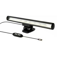 Clip LED-lys, justerbar lysstyrke LED-skærmlampe med antirefleksteknologi, justerbar farvetemperatur for forbedret fokus i studier og arbejde