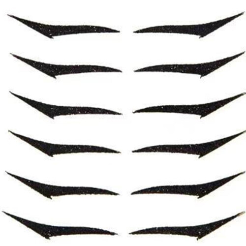 Επαναχρησιμοποιούμενα αυτοκόλλητα eyeliner, Eyeliner μακράς διαρκείας με γκλίτερ για