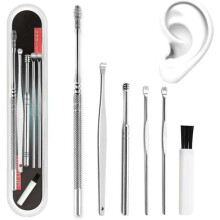Complete Ear Cleaning Set with Storage Solution, Durable Stainless Steel Tools for Reliable Performance, Lightweight and Compact Design for Maximum