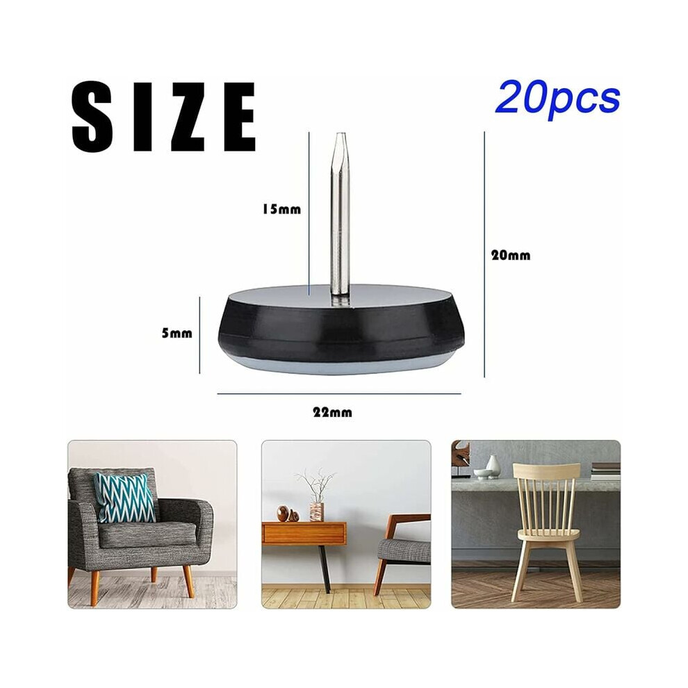 Furniture Sliders For All Surfaces, Heavy Duty Teflon Glides Protect Floors From Scratches & Noise, Ultra-Smooth Movement For Heavy Furniture, Arc 9169997145055