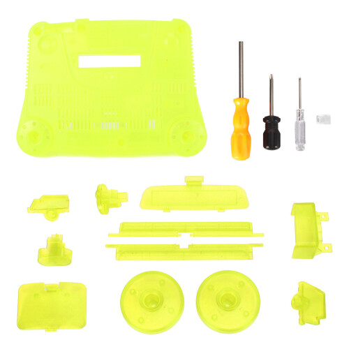 Retro Green ABS N64 Replacement Case - Sturdy Shell for Nintendo 64 1