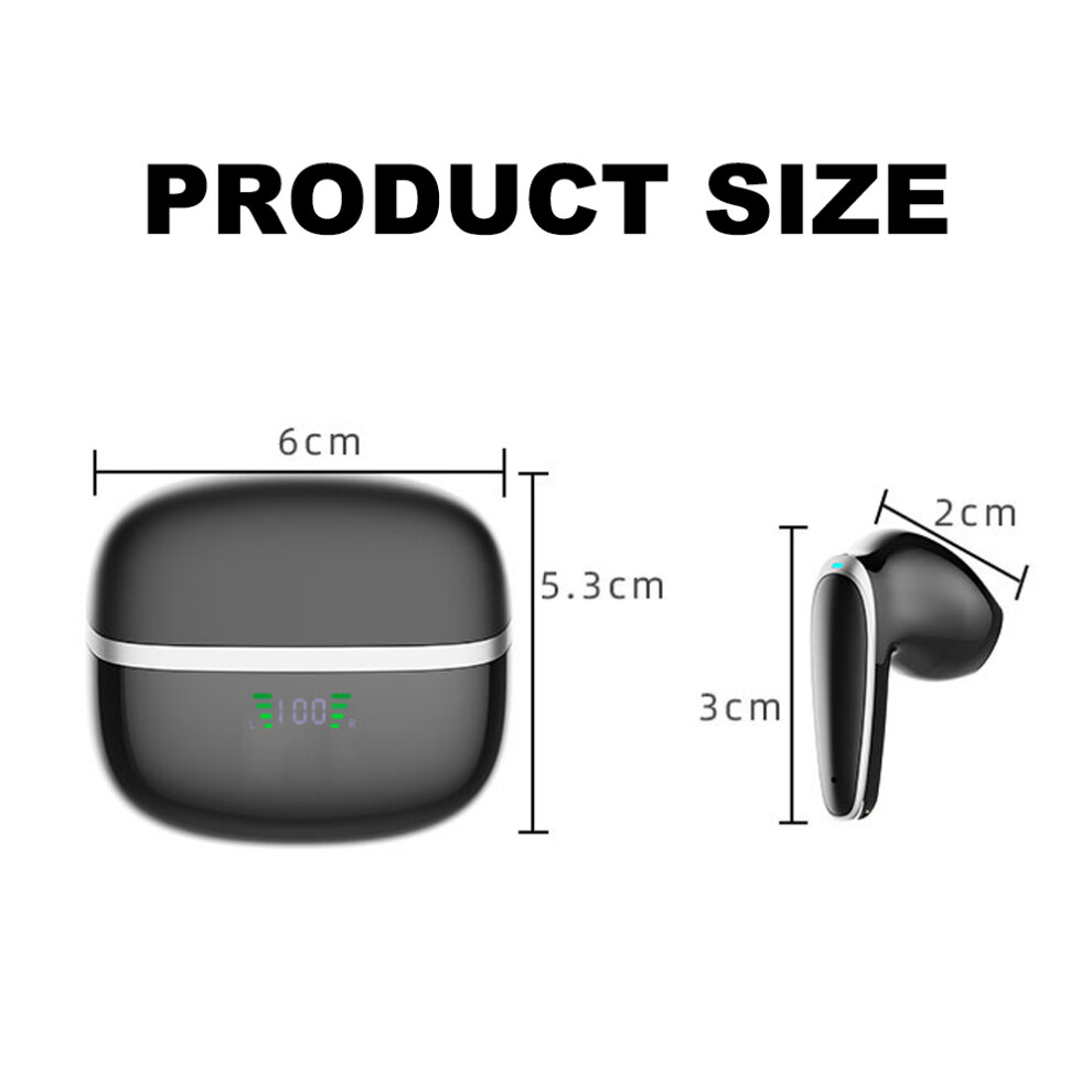 Wireless Earbuds, Bluetooth 5.3, Hifi Bass Stereo, 40H Playtime, Upgraded Bluetooth Technology, Semi-In-Ear Design For Optimal Fit, Enc Noise 9169997144058