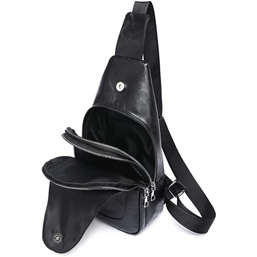 Τσάντα ώμου Crossbody για άνδρες και γυναίκες, αδιάβροχη ελαφριά τσάντα στήθους με 2